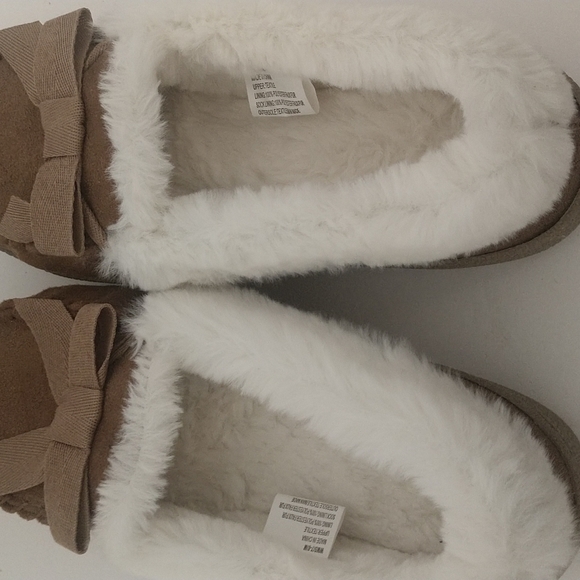 New Cognac Sonoma Fur Lined Moccasins sz Medium 7/8 - Picture 3 of 6